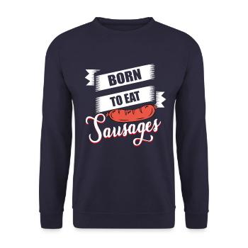 Saucisses - Sweat-shirt Unisexe - marine - Devant - Alina (178cm) & Michal (187cm)