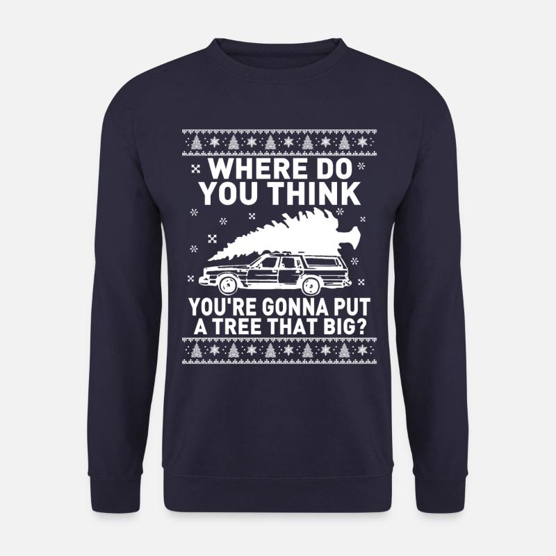 Ugly Christmas Auto Tannenbaum - Unisex Pullover - Navy