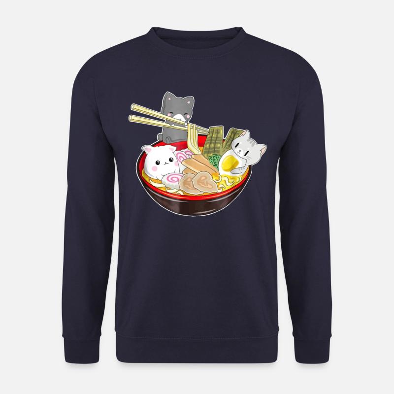 Katzen Japan Ramen Anime - Unisex Pullover - Navy