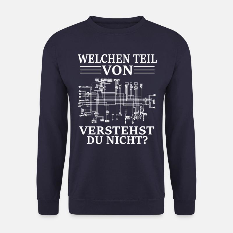 Welchen Teil von verstehst du nicht Elektriker - Unisex Pullover - Navy