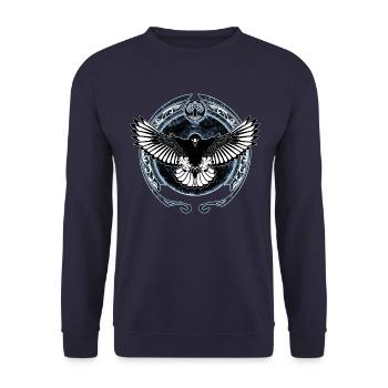 faucon celtique - Sweat-shirt Unisexe - marine - Devant - Alina (178cm) & Michal (187cm)