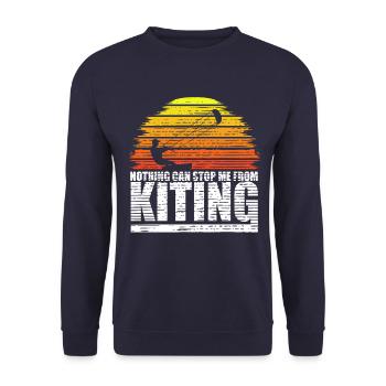 Kitesurfing Kite Kiteboard Surfer Kiting Surfing - Unisex Sweatshirt - navy - Front - Alina (178cm) & Michal (187cm)