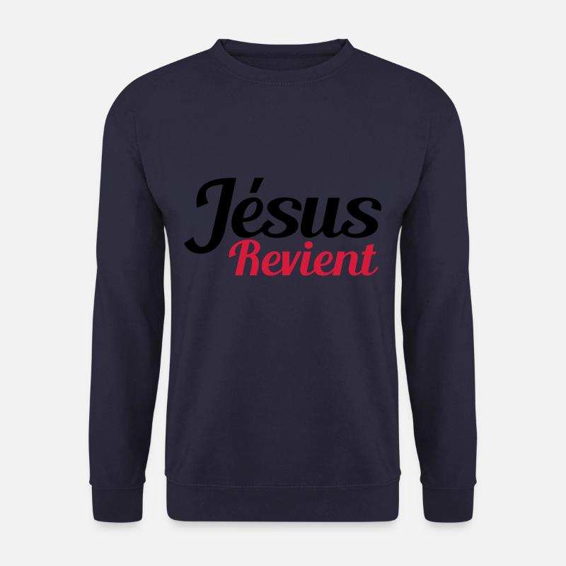 Jesus kommt zurück - Unisex Pullover - Navy