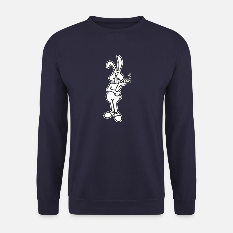Osterhase verweigert Eier - Eier-Knappheit? - Unisex Pullover - Navy