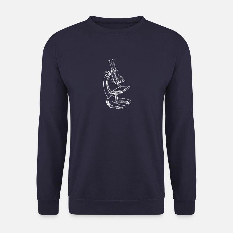 Microscope Sketch - Unisex Sweatshirt - navy