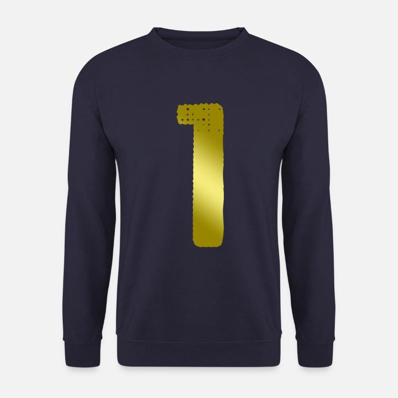 1 Zahl Trikot - Unisex Pullover - Navy