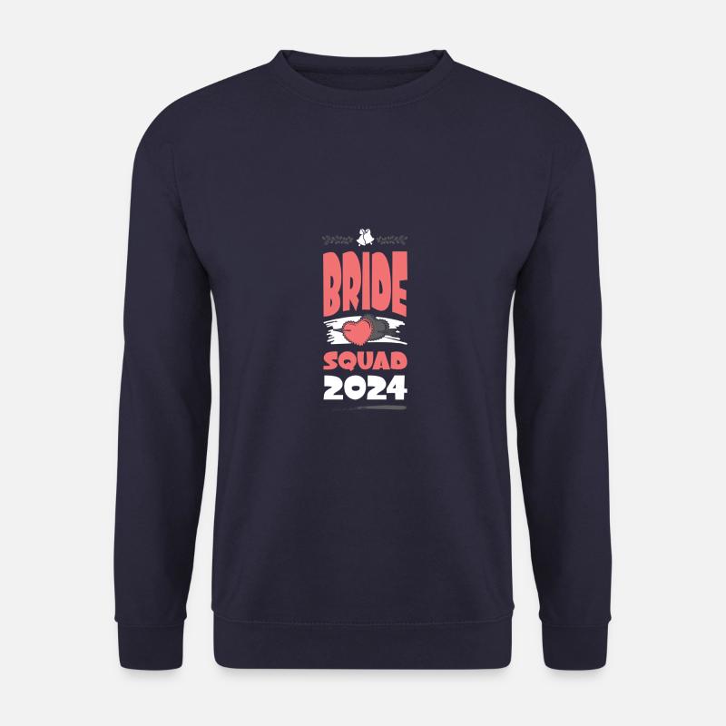 Bride Squad 2024 Team Heart - Unisex Sweatshirt - navy