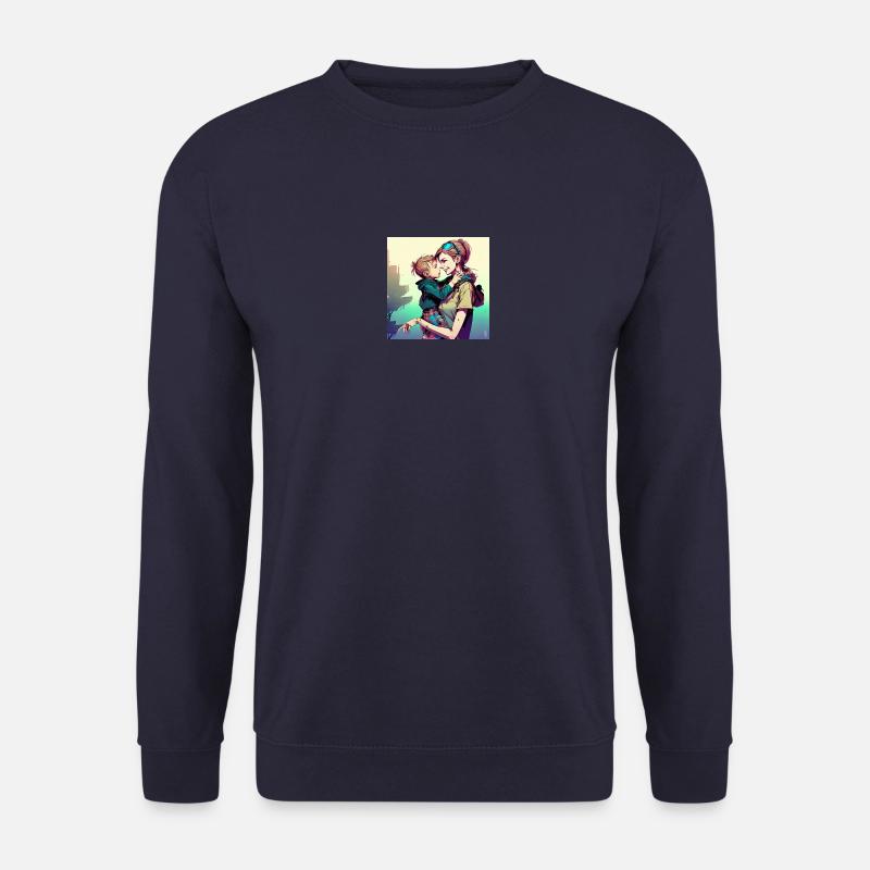 Mama und Junge - Unisex Pullover - Navy