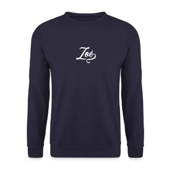 Zoé - Prénom - Sweat-shirt Unisexe - marine - Devant - Alina (178cm) & Michal (187cm)