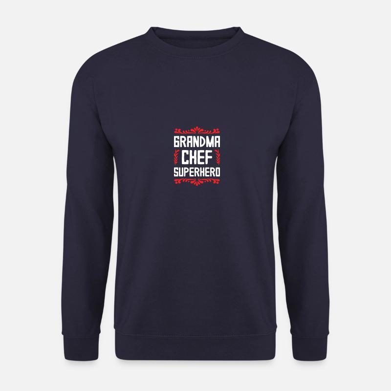 Granny Chef Superhero - Unisex Sweatshirt - navy