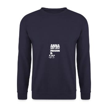 Ann - Sweat-shirt Unisexe - marine - Devant - Alina (178cm) & Michal (187cm)
