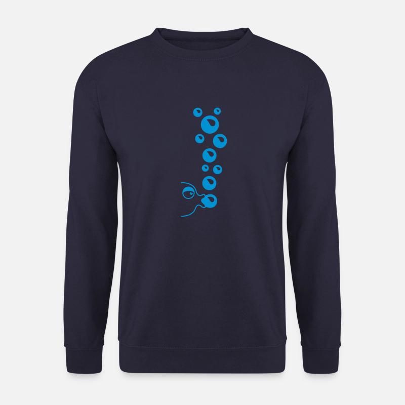 fishbubbles - Unisex Sweatshirt - navy