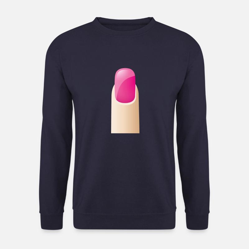 Smiley Fingernail - Unisex Sweatshirt - navy