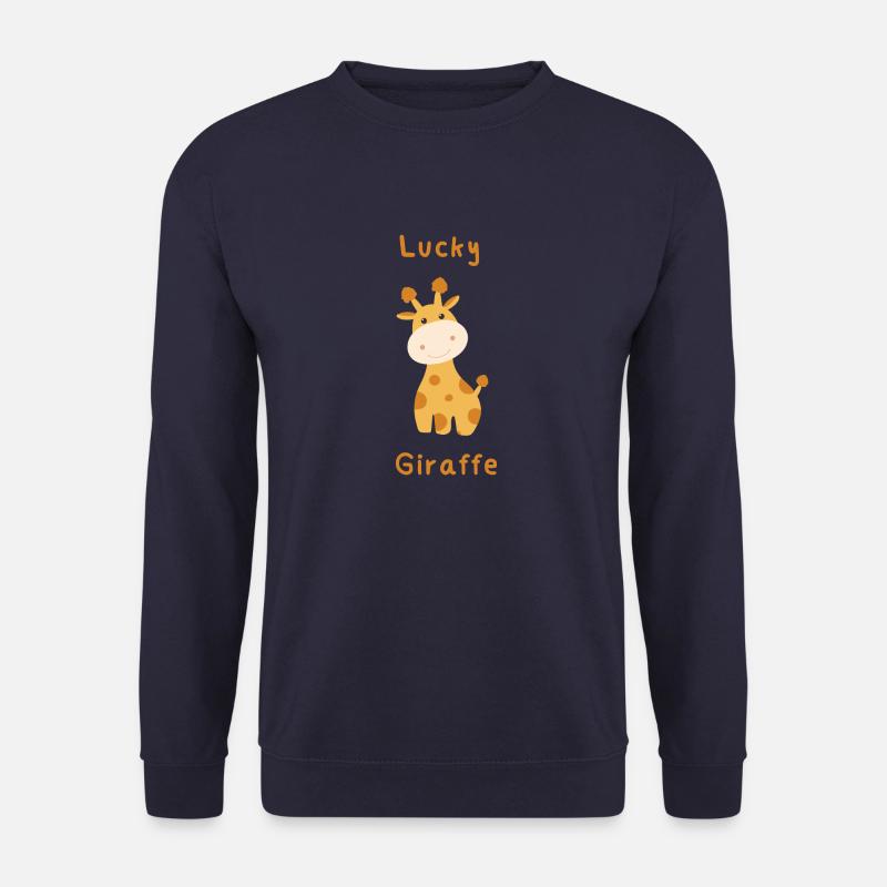Lucky Giraffe - Unisex Sweatshirt - navy