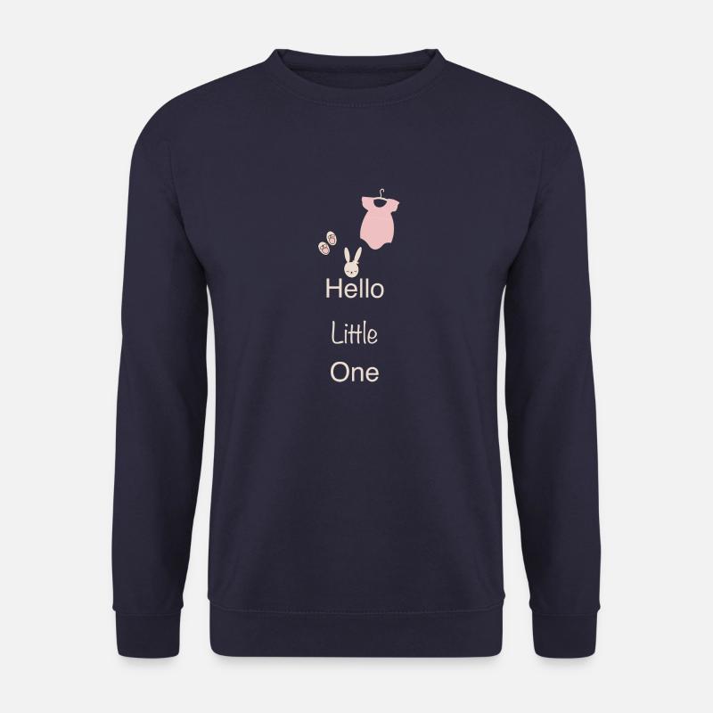 Hello Little one Baby Girl - Unisex Pullover - Navy