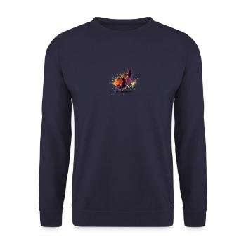 basketball - Unisex Sweatshirt - navy - Front - Alina (178cm) & Michal (187cm)