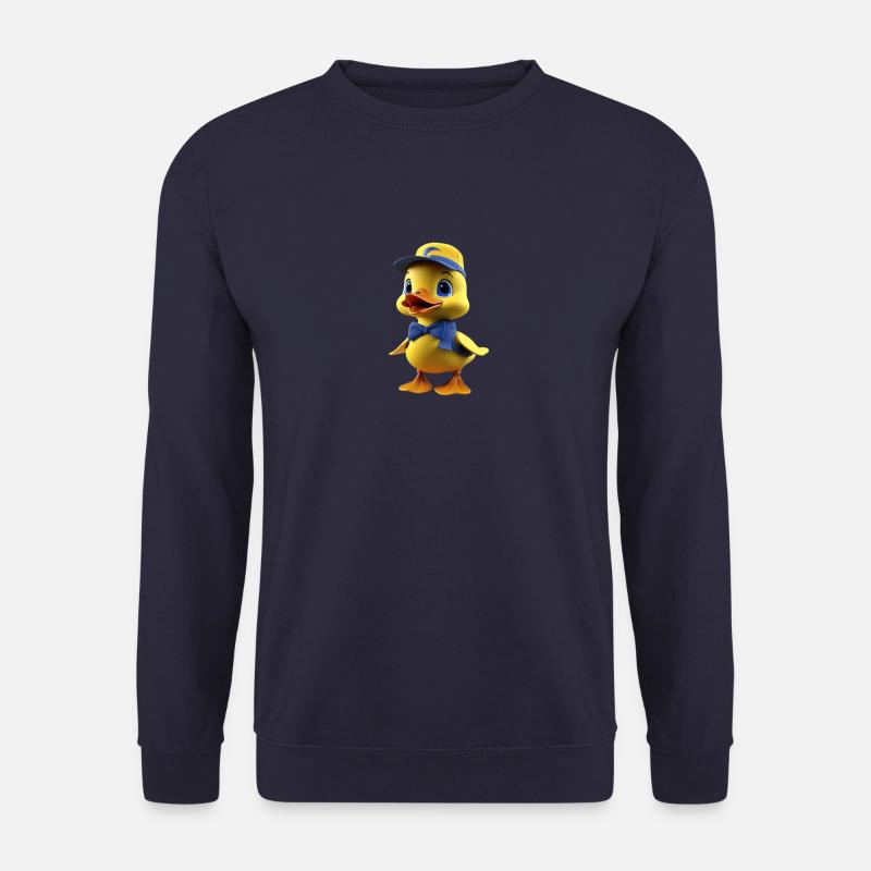 Sweet duck with cappie - Unisex Sweatshirt - navy
