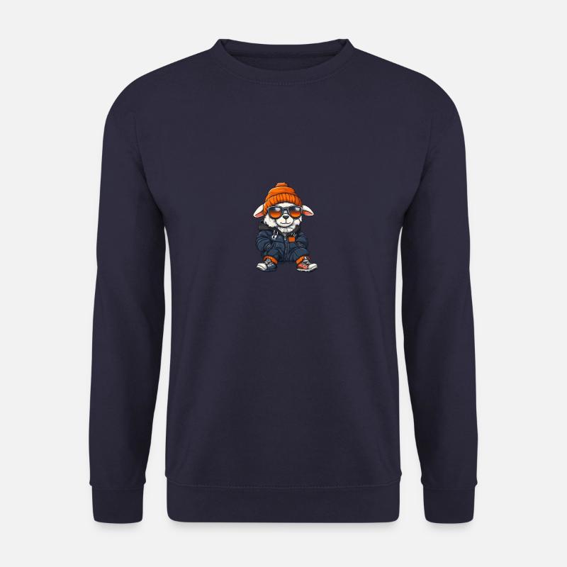 Schaf Winter Comic - Unisex Pullover - Navy