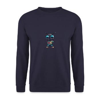 Ant Cool Summer - Unisex Sweatshirt - navy - Front - Alina (178cm) & Michal (187cm)