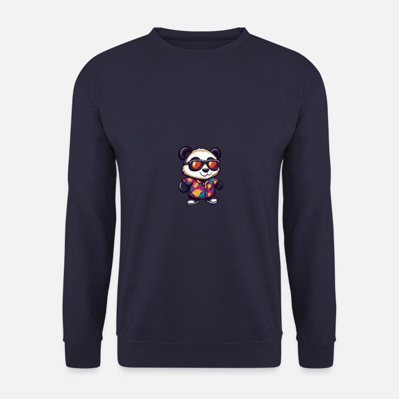 Panda Comic Cool Sommer - Unisex Pullover - Navy