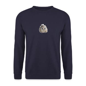 Funny stone- rock tumbling - Unisex Sweatshirt - navy - Front - Alina (178cm) & Michal (187cm)