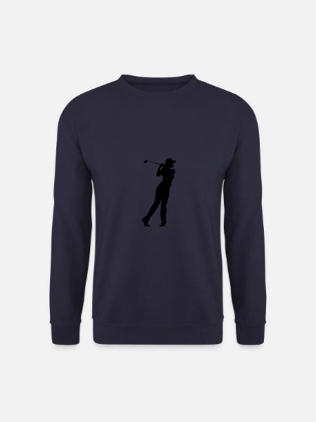 Golfer Woman Silhouette - Unisex Sweatshirt - navy