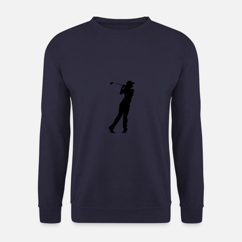 Golfer Frau Silhouette - Unisex Pullover - Navy