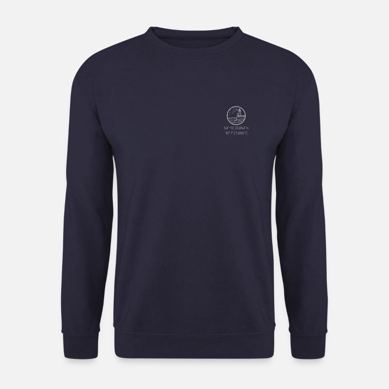 Kiel Leuchtturm Koordinaten T-Shirt - Unisex Pullover - Navy