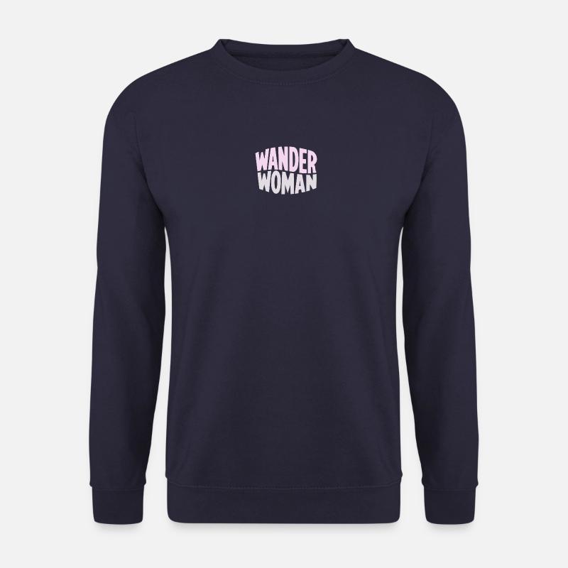 Wanderfrau Gradient Typo - Unisex Pullover - Navy