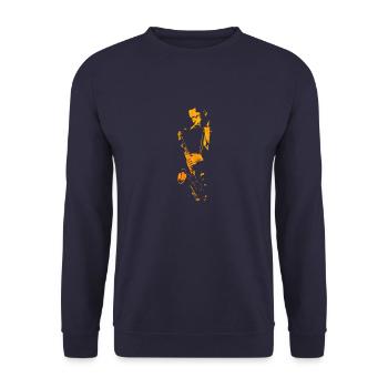 Jazz Man jc - Unisex Pullover - Navy - Vorne - Alina (178cm) & Michal (187cm)