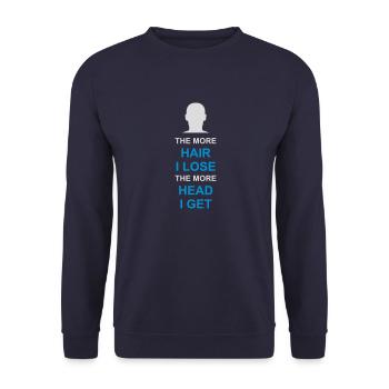 J’ai plus de tête - Sweat-shirt Unisexe - marine - Devant - Alina (178cm) & Michal (187cm)