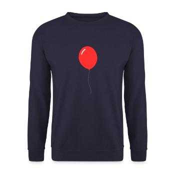 ballon rouge - Sweat-shirt Unisexe - marine - Devant - Alina (178cm) & Michal (187cm)