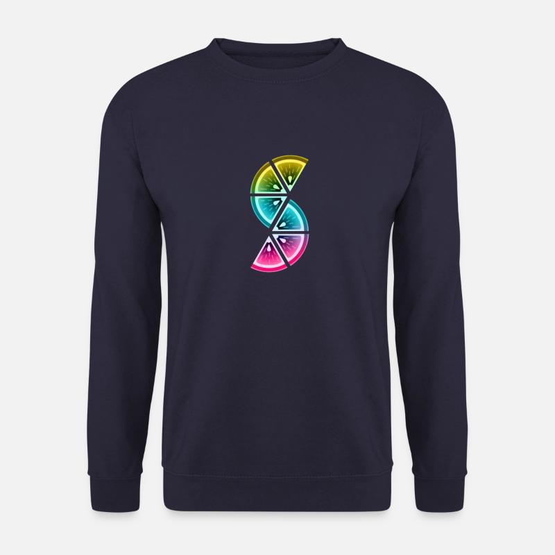 farbige Zitronenschnitze - Unisex Pullover - Navy