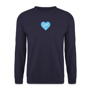 Tennis Hard Court Melbourne Love - Unisex Pullover - Navy - Vorne - Alina (178cm) & Michal (187cm)