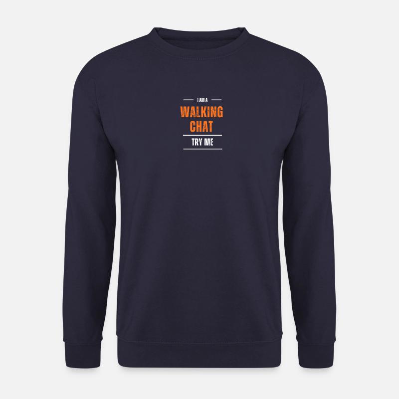 Walking Chat - Unisex Pullover - Navy