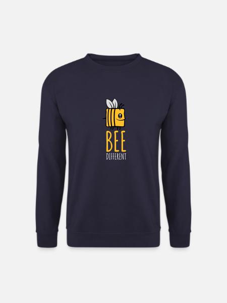 bee different Spruch Quote - Unisex Sweatshirt - navy
