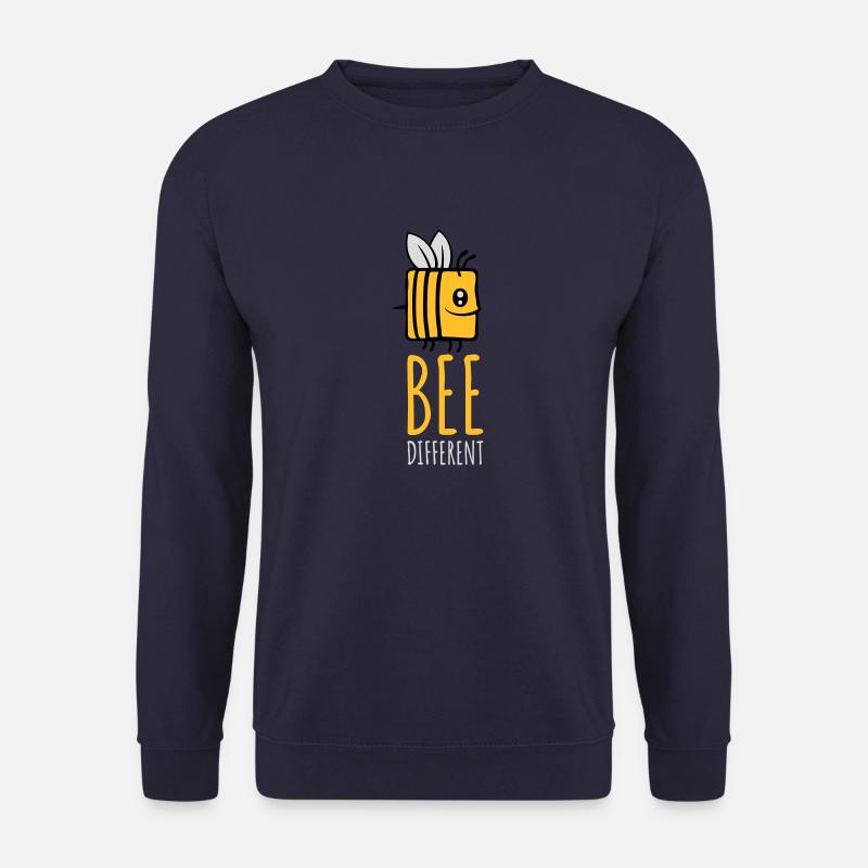bee different Spruch Zitat - Unisex Pullover - Navy