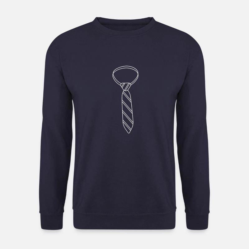 Krawatte Schlips - Unisex Pullover - Navy