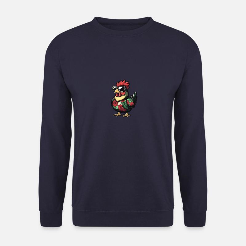 Huhn Comic Cool Sommer - Unisex Pullover - Navy