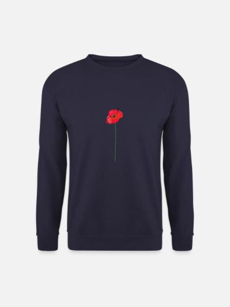Coquelicot peinture - Sweat-shirt Unisexe - marine