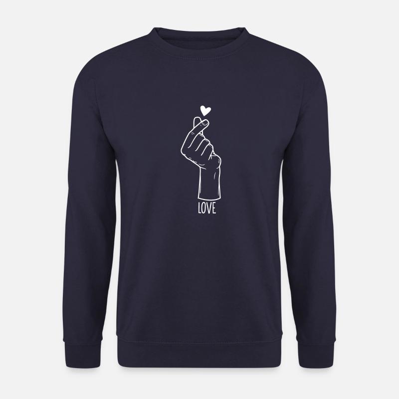 Liebe Handzeichen - Unisex Pullover - Navy