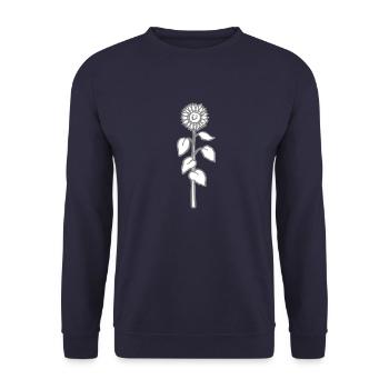 Sunflower Oil Flanze Flower Funny Gift Idea - Unisex Sweatshirt - navy - Front - Alina (178cm) & Michal (187cm)