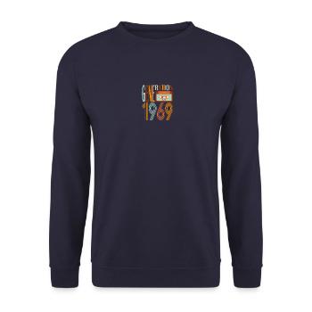 Generation 1969 - Unisex Pullover - Navy - Vorne - Alina (178cm) & Michal (187cm)