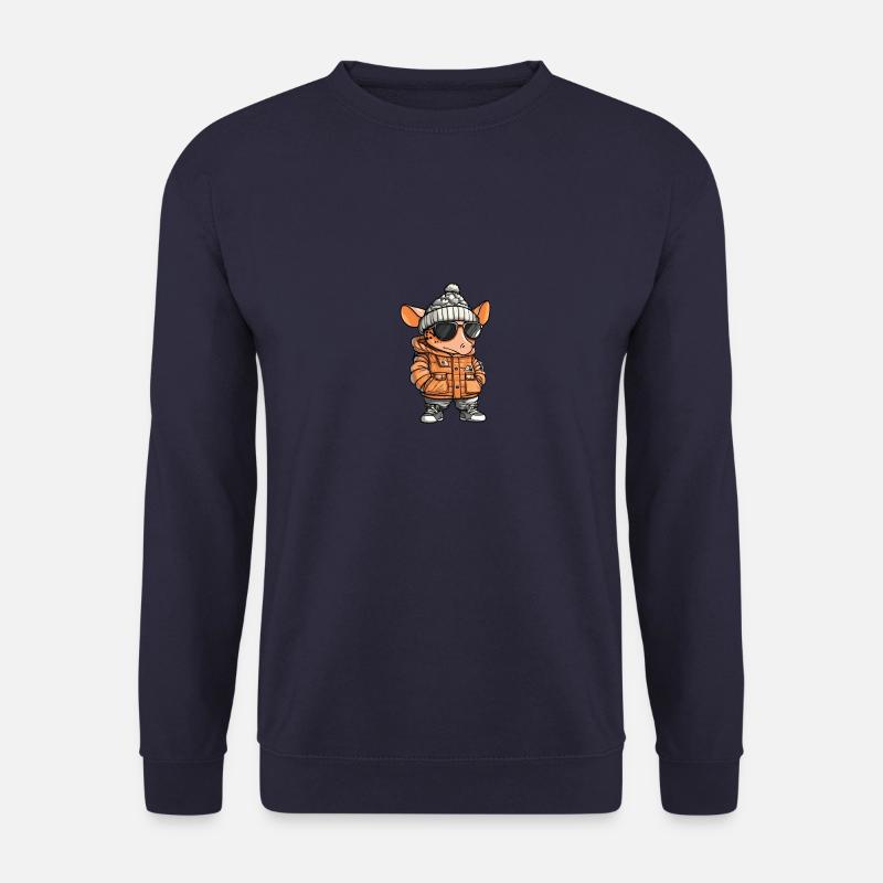 Armadillo Winter Comic - Unisex Sweatshirt - navy