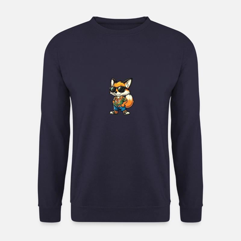 Fuchs Comic Cool Sommer - Unisex Pullover - Navy