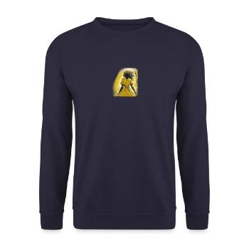 The Girl in the yellow Dress - Unisex Pullover - Navy - Vorne - Alina (178cm) & Michal (187cm)