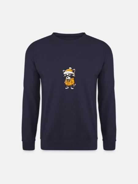 Waschbär Winter - Unisex Pullover - Navy