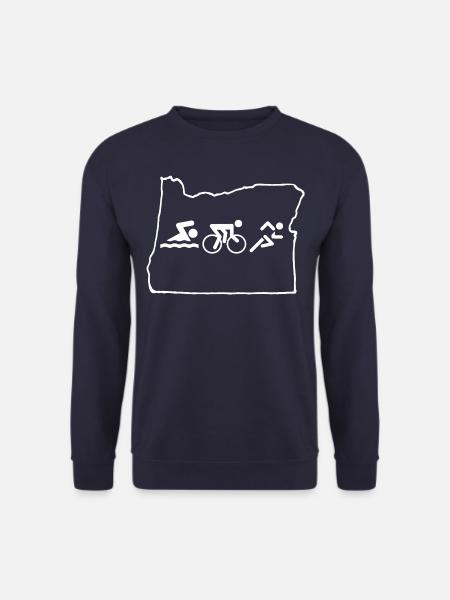 Triathlet Sport-Grafik - Unisex Pullover - Navy