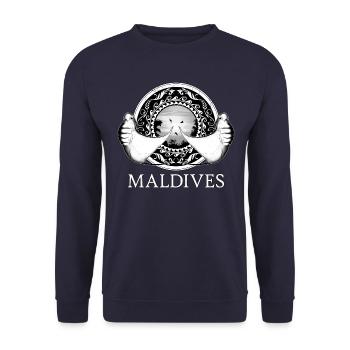 Mantarochen - Unisex Pullover - Navy - Vorne - Alina (178cm) & Michal (187cm)