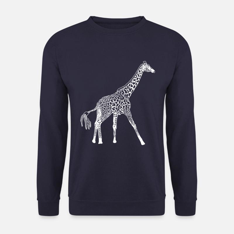 Giraffe white structure - Unisex Sweatshirt - navy